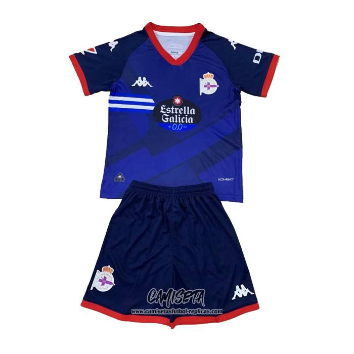 Segunda Camiseta Deportivo de La Coruna 2024-2025 Nino